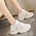 Mesh Breathable Inner Height Increasing Thick Women's Sports Soft Soled Non Slip Dad Shoes_vogvips.com