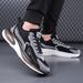 Men‘s Sports Tennis Running Black Jogging Shoes Casual Sneakers Brown Outdoor Breathable Mesh Women Light Shock-absorption Black_vogvips.com