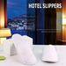 10pairs Spa Brushed Plush Closed-toe Disposable Slippers Men And Women Suitable For Families Guest Hotel Tra_vogvips.com