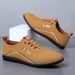 European Warm Series Summer Leather Soft Sole Men's Business Casual Slip-On Lightweight Loafers Fleece-Lined Cotton Shoes_vogvips.com