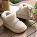 2025 Winter New Women's High-top Thick-soled Bowknot Shoes Snow Boots Fleece-lined Warm Breathable Cotton Slippers_vogvips.com