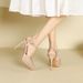 Fashion Pointed Toe Large Size One-Strap Thin Heel Casual Trendy High Heels Versatile Closed-Toe French Style 2025_vogvips.com