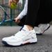 2025 Summer Couple Style Badminton Shoes Rotating Button Comfortable Lightweight;Light Non Slip Fashion Profession Tennis Shoes_vogvips.com