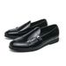 Suitable For All Seasons Men's Leather Shoes Autumn New British Style Casual Slip-On Korean Fashion Loafers Nightclub_vogvips.com
