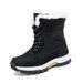 Women's Snow Winter Fleece Lined Thickened New Style Northeast Cotton Shoes Waterproof Non-Slip Outdoor Skiing Mid-Calf_vogvips.com