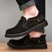 Tooling Shoes Men's Autumn And Winter Genuine Leather Thick-Soled Men's Leather Shoes Hand-Stitched 1 Slip-On Outdoor Wo_vogvips.com