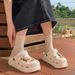 Summer 2026 New Breathable Thick-Soled Slip-On Clogs With A Cushioning Feel, Non-Slip Nurse And Pregnant Women's Sandals_vogvips.com