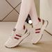 2025 Spring And Autumn New Women's Lightweight Running Shoes With Soft Sole, Non-Slip, Fleece-Lined Leather Surface,_vogvips.com
