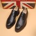 Euro Step Youth Trend Business Casual Lace-up Leather Thick-soled Brogue Inner 6cm Fashion All-match Men's Shoes_vogvips.com