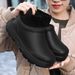 Plus Size Cotton Winter Water Nurse Chef Restaurant Work Sock Mouth Fleece-Lined Outdoor Warm Shoes_vogvips.com