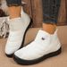 New Warm Women's Shoes Cross-Border Cotton With Fleece Lining Thickened Thick Sole Comfortable Short Cold-Proof Snow_vogvips.com