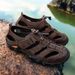 2025 Men's New Hollow Sandals Comfortable And Breathable Casual Summer Outdoor Beach Water Shoes_vogvips.com