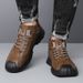 New Leather Spring Men's Shoes High-top Men's Heightening Tooling Martin Boots_vogvips.com