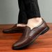 Men's Casual Leather Shoes Men's Shoes Overfitting Soft-soled Loafers Men's Shoes Trend_vogvips.com