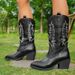 Women Boots Knee High Boots Heel Boots Women Ankle Boots Autumn Winter Short Boots Plus Size Long For Women New High Heel Pointed Toe Western Cowboy_vogvips.com