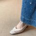 French Elegant Woven Hollow Thick Heel High Heels Women's Summer Pointed Head Shallow Mouth Hole Women's Single Shoes_vogvips.com