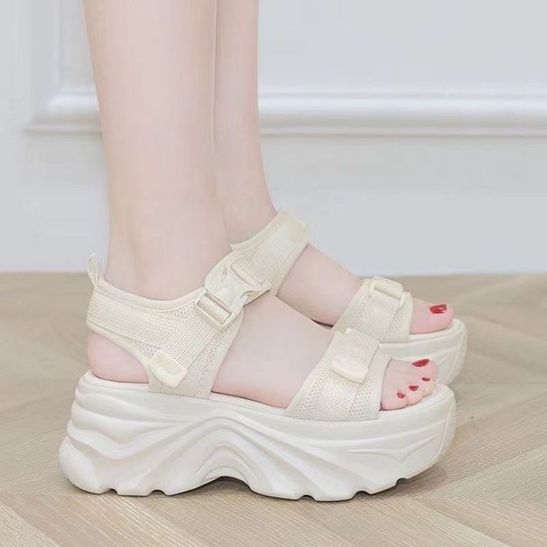 Trendy Platform Sandals For Women, 2026 Summer New Model, Thick-soled, Lightweight, Soft-soled, Versatile,_vogvips.com