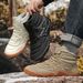 Men's Winter Snow Boots Waterproof High-Top Outdoor Shoes With Non-Slip Rubber Sole, Insulated Warm Lined Shoes For Hiking, Casual Unisex Boots_vogvips.com