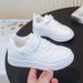 2026 New Model Girls' White Sneakers For Spring And Autumn, Boys' Non-Slip Solid Sole Shoes, Thick-Soled_vogvips.com