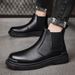 European Warm Series 2021 Autumn Winter New High-top Martin Lace-up Casual Men's Shoes Big Head Workwear Outdoor Leather Boots_vogvips.com