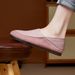 Genuine Leather Fashion Women's High-end Soft-soled Casual Shoes, 2024 Autumn And Winter New Flat Slip-on Loafers_vogvips.com