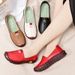 Soft-Soled Mom Shoes Spring And Summer Single Shoes Women's Casual Shoes, Comfortable Rubber Flat Shoes For Women_vogvips.com