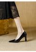 Nude Color Pointy Thick Heel Heel Heel Female Shallow Mouth Soft Leather Match Skirt Not Tired Foot Single Shoe_vogvips.com