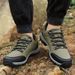 Men Hiking Shoes Outdoor Comfortable Anti-slip Shock-absorbing Lace-up Men Shoes Lightweight Low-top Casual Sports Shoes Men_vogvips.com