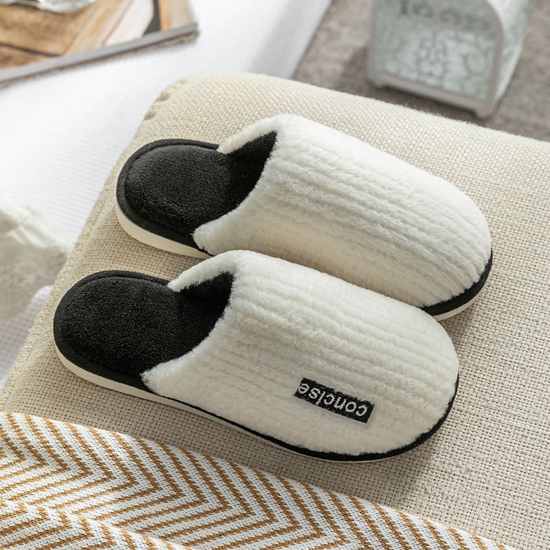 Women's Cotton Indoor Non-Slip 2025 New Model Home Use Warm Furry Slippers Winter Men's_vogvips.com