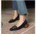 2025 French Retro Metal-buckle Small Square Toe Single Shoes For Women With Medium Heels_vogvips.com