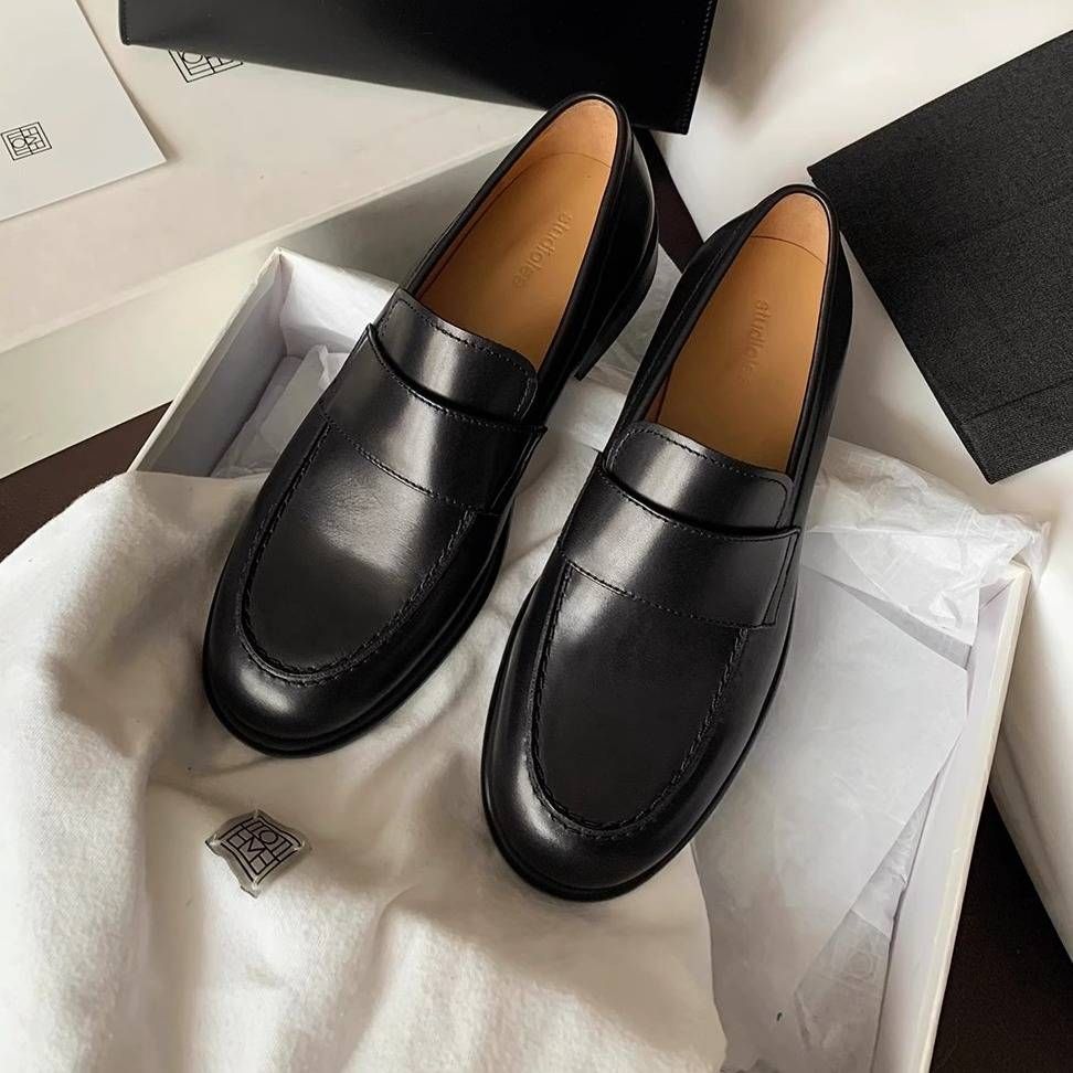 Women's Shoes Slip-On Loafers – Mallet Color Block Heeled Shoes (Chic & Effortless)_vogvips.com