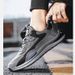 Men's Sports Shoes Casual Sneakers For Walking And Running, Breathable PU Leather Shoes With Rubber Sole, Lightweight Comfortable Work Shoes Daily_vogvips.com