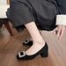 2026 French-style Pointed-toe Women's 2026 Spring/autumn New Style Platform Shoes_vogvips.com