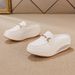 Summer Fashion Thick-soled Platform Mary Jane Shoes, Versatile Casual Leather Flip-flops With Metal Fasteners, Breathable Half-heel Sandals_vogvips.com