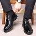 Autumn new men's business leather shoes Derby formal cowhide men's shoes comfortable casual shoes_vogvips.com