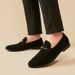 Euro Step British Style Summer Casual Slip-On Lazy Shoes Business Genuine Leather Suede Loafers Matte Breathable_vogvips.com