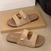 New Summer Thick-Soled Casual Versatile Slide Sandals, Popular Internet Trend, Outdoor Beach Sandals_vogvips.com