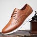 Large-size Men's Leather Shoes For Casual And Fashionable Wear, Breathable, With An English Style And Trendy, Versatile Design._vogvips.com