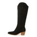 Western Embroidery Chunky Heel Boots – Slip-On Mid-Calf Cowboy Boots For Men & Women (Black/Khaki, Sizes 35-43)_vogvips.com