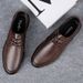 Leather Shoes Men's Shoes Formal Soft Sole Men's First Layer Low-top Casual Leather Shoes Single Shoes_vogvips.com