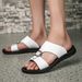 New Summer Men's Leather Sandals, Breathable Non Slip Beach Shoes, Versatile And Personalized Casual Slippers For_vogvips.com