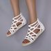Cross-border Plus-size Women, New Summer European And American Style Flat Cross-strap Open-toe Roman Sandals For Women_vogvips.com