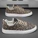 Men's Shoes Men's canvas shoes low top summer 2024 new niche low top printed sneakers men's thick soled sports casual fashion shoes_vogvips.com