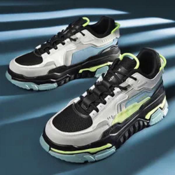 2023 High Quality Male Fashion Breathable Lace Up Sports Casual Shoes Men Retro Chunky Sneakers Footwear Running_vogvips.com