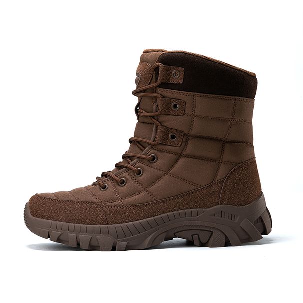 Outdoor High-top Boots Men Thick-soled Shock-absorbing Breathable Combat Boots Men Breathable Comfortable Casual Men Boots_vogvips.com