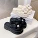 Platform Slippers Women 2024 New Summer Wear A High Sense Of Fashion With Beach Shoes To Go Out To Increase Sandals_vogvips.com