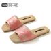 Women’s Shoes Spring And Summer Open Toe Sandals For Women Style New Style Printed Home Cowhide Sole Slippers_vogvips.com