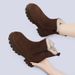 Women's Snow Boots Women's Shoes 2025 New Winter-Spring Stylish And Versatile Short-Term Anti-Slip Fleece Thickened Warm Cotton Shoes_vogvips.com