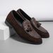 Large Size Fringe Slip-on Shoes For Men - Stylish European Fashion Runway Outfit - Leather Shoes For Men With A Unique Style For Business Purposes_vogvips.com