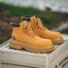 Retro Rhubarb Boots Men's Big Head Martin Boots Men's Retro Single Boots Short Boots Locomotive Boots Thick Bottom_vogvips.com